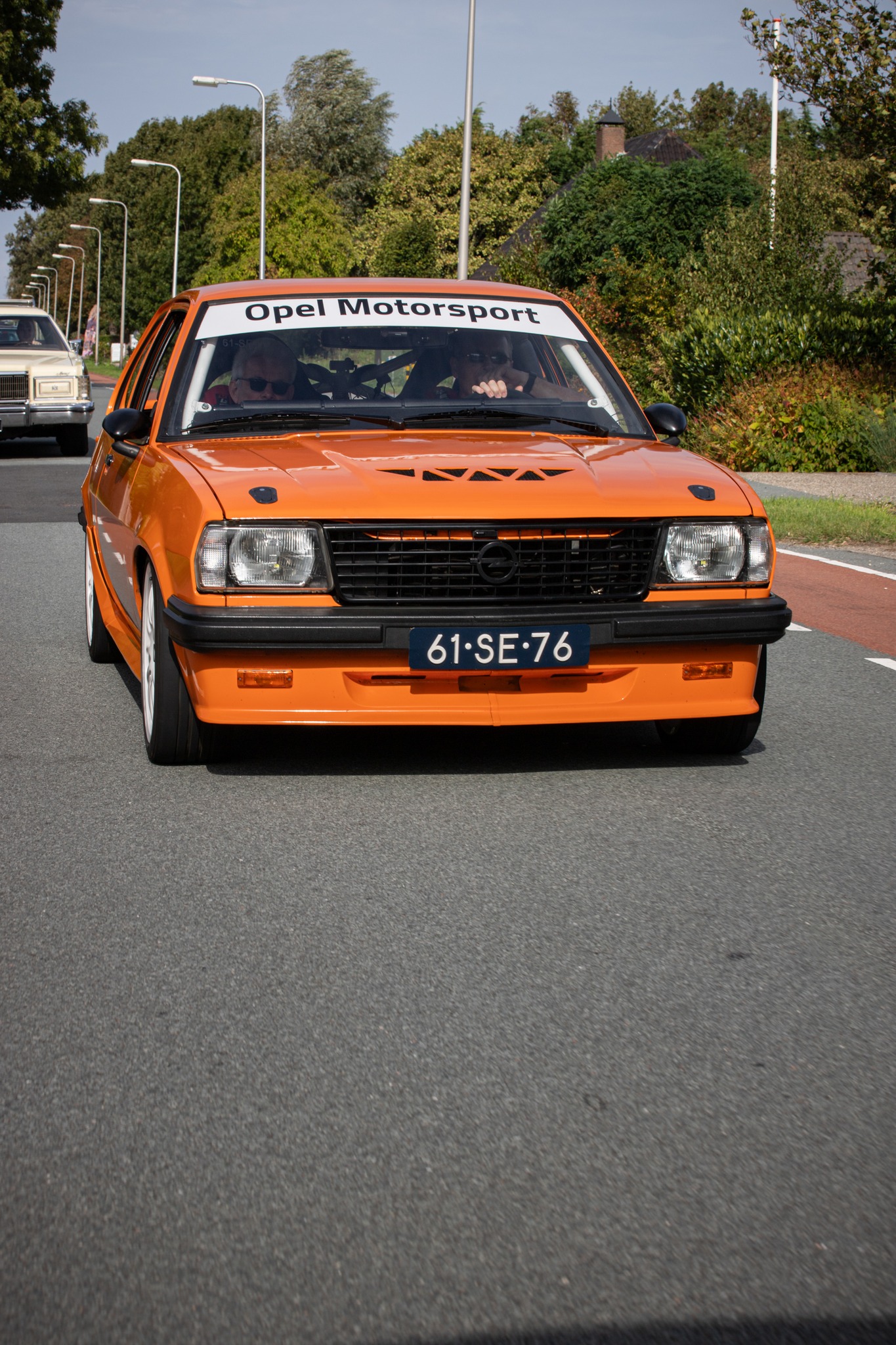 Oranje Opel Ascona B 2.5CIH met 212PK