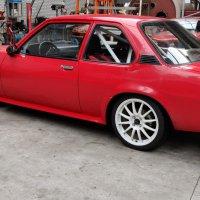 Oranje Opel Ascona B 2.5CIH met 212PK