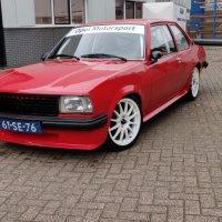 Oranje Opel Ascona B 2.5CIH met 212PK