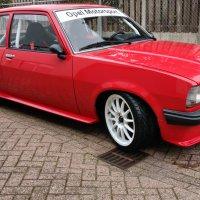 Oranje Opel Ascona B 2.5CIH met 212PK