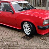 Oranje Opel Ascona B 2.5CIH met 212PK