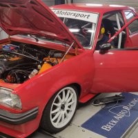 Oranje Opel Ascona B 2.5CIH met 212PK