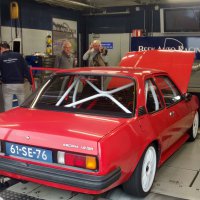 Oranje Opel Ascona B 2.5CIH met 212PK