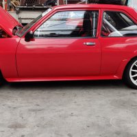 Oranje Opel Ascona B 2.5CIH met 212PK