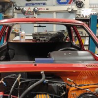 Oranje Opel Ascona B 2.5CIH met 212PK