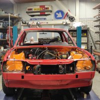 Oranje Opel Ascona B 2.5CIH met 212PK