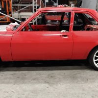 Oranje Opel Ascona B 2.5CIH met 212PK