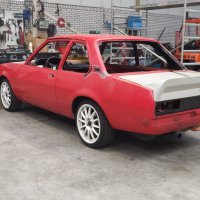 Oranje Opel Ascona B 2.5CIH met 212PK