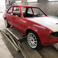 Oranje Opel Ascona B 2.5CIH met 212PK