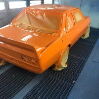 Oranje Opel Ascona B 2.5CIH met 212PK