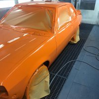 Oranje Opel Ascona B 2.5CIH met 212PK