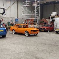 Oranje Opel Ascona B 2.5CIH met 212PK