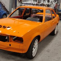 Oranje Opel Ascona B 2.5CIH met 212PK