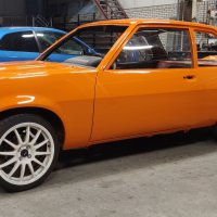 Oranje Opel Ascona B 2.5CIH met 212PK