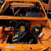 Oranje Opel Ascona B 2.5CIH met 212PK