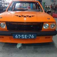 Oranje Opel Ascona B 2.5CIH met 212PK