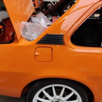 Oranje Opel Ascona B 2.5CIH met 212PK