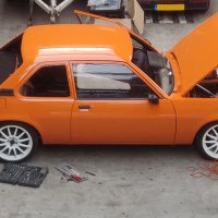 Oranje Opel Ascona B 2.5CIH met 212PK