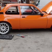 Oranje Opel Ascona B 2.5CIH met 212PK