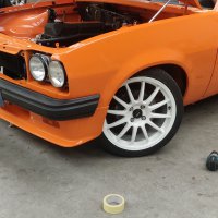 Oranje Opel Ascona B 2.5CIH met 212PK