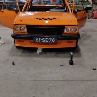 Oranje Opel Ascona B 2.5CIH met 212PK