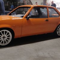 Oranje Opel Ascona B 2.5CIH met 212PK