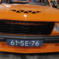 Oranje Opel Ascona B 2.5CIH met 212PK