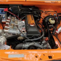 Oranje Opel Ascona B 2.5CIH met 212PK