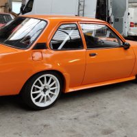 Oranje Opel Ascona B 2.5CIH met 212PK