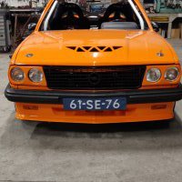 Oranje Opel Ascona B 2.5CIH met 212PK