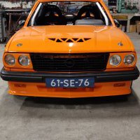 Oranje Opel Ascona B 2.5CIH met 212PK