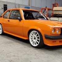 Oranje Opel Ascona B 2.5CIH met 212PK