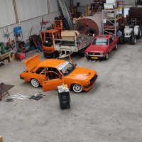 Oranje Opel Ascona B 2.5CIH met 212PK