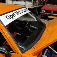 Oranje Opel Ascona B 2.5CIH met 212PK