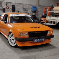 Oranje Opel Ascona B 2.5CIH met 212PK