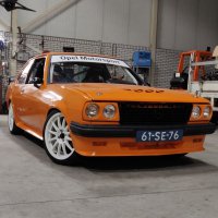 Oranje Opel Ascona B 2.5CIH met 212PK