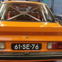 Oranje Opel Ascona B 2.5CIH met 212PK