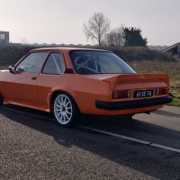 Oranje Opel Ascona B 2.5CIH met 212PK