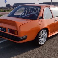 Oranje Opel Ascona B 2.5CIH met 212PK