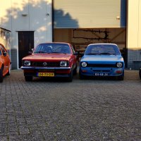 Oranje Opel Ascona B 2.5CIH met 212PK