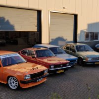 Oranje Opel Ascona B 2.5CIH met 212PK