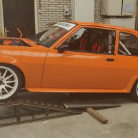 Oranje Opel Ascona B 2.5CIH met 212PK