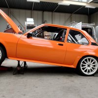 Oranje Opel Ascona B 2.5CIH met 212PK