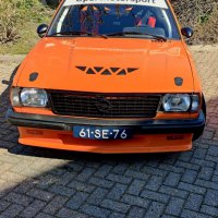 Oranje Opel Ascona B 2.5CIH met 212PK