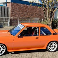 Oranje Opel Ascona B 2.5CIH met 212PK