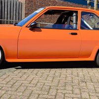 Oranje Opel Ascona B 2.5CIH met 212PK
