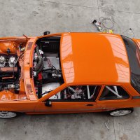 Oranje Opel Ascona B 2.5CIH met 212PK