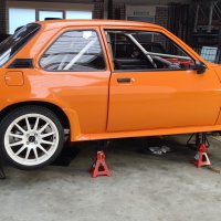 Oranje Opel Ascona B 2.5CIH met 212PK