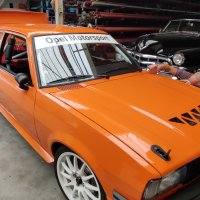 Oranje Opel Ascona B 2.5CIH met 212PK