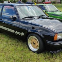 Oranje Opel Ascona B 2.5CIH met 212PK